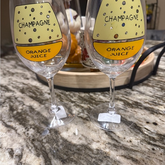 Champagne and Orange Juice Glasses - Picture 2 of 3